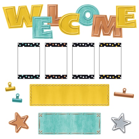Trend I Heart Metal WipeOff Welcome Mini Bulletin Board Set T8772